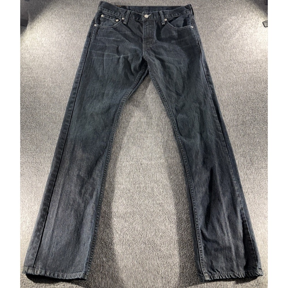 Levi's Mens 527 Slim Bootcut Dark Wash Blue Denim Jeans 30x32
